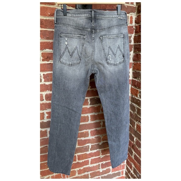 NWOT Anthropologie MOTHER Scraper Relaxed Cuff Ankle in Unstitched In The Dark - Picture 9 of 13